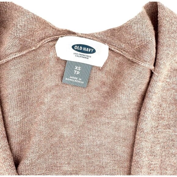 Old Navy Womens Longline Open Front Cardigan Sweater Size XS Mauve Lightweight - Picture 6 of 7
